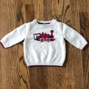 Janie and Jack Train Sweater